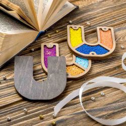 Органайзер для бисера "Алфавит" ВОЛШЕБНАЯ СТРАНА,  FLZB-167(U), 9х9см