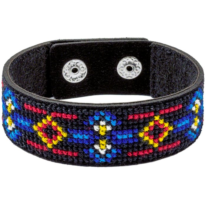 Набор для вышивания нитками на искусственной коже ВОЛШЕБНАЯ СТРАНА FLHL-038 2.2х22см