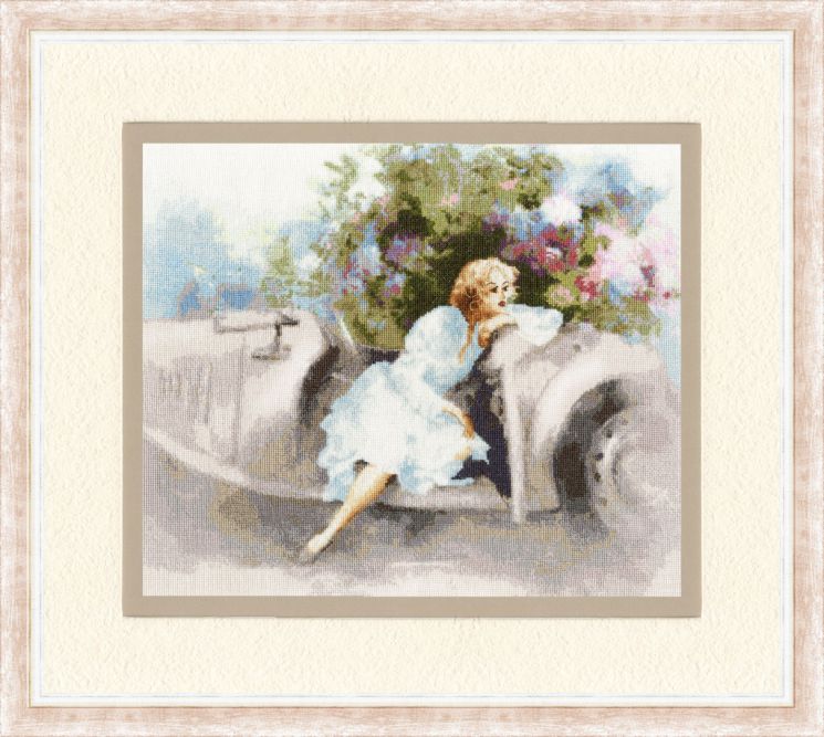 АК-001 Набор для вышивания Золотое Руно "День мечтаний" по мотивам картины В. Хаерантс