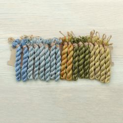 НМул-О-2283 Набор ниток OwlForest для схемы «Окошки» (ПНК) 28 каунт в 3 нити