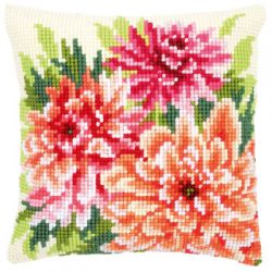  PN-0149796 Подушка "Георгины" (Vervaco)