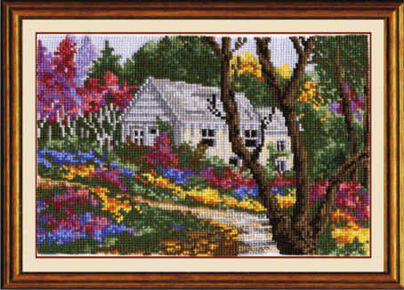 Набор для вышивания крестом СДЕЛАЙ СВОИМИ РУКАМИ "Райский уголок" Р-01