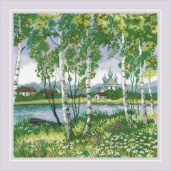 1436 Набор для вышивания Риолис "Березовая роща"