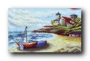 02.010.03 Набор для вышивания крестом Марья Искусница "Морской берег"