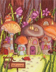 Г-06 Набор для вышивания Сделай Своими Руками "Грибные домики"