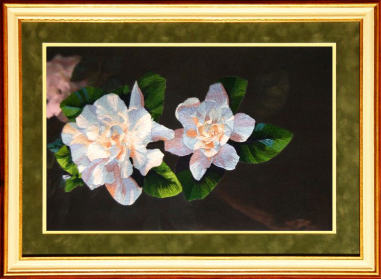 Набор для вышивания гладью РИСУЕМ ИГЛОЙ "Аромат любви" N0022 