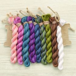 НМул-Кол-2322 Набор ниток OwlForest для схемы «Колибри» (ПНК)