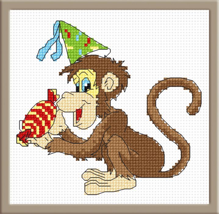 Набор для вышивания крестом ОВЕН "Сладкий подарок" 856