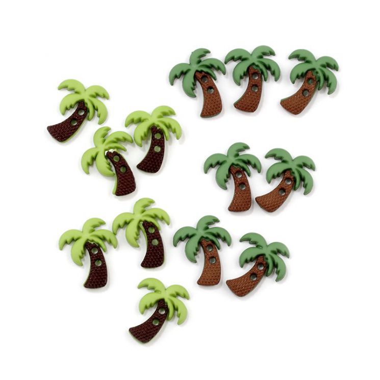 Набор декоративных пуговиц Jesse James "Пальмы"