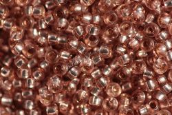 78112 Бисер корица прозрачный с серебряным центром (Preciosa)