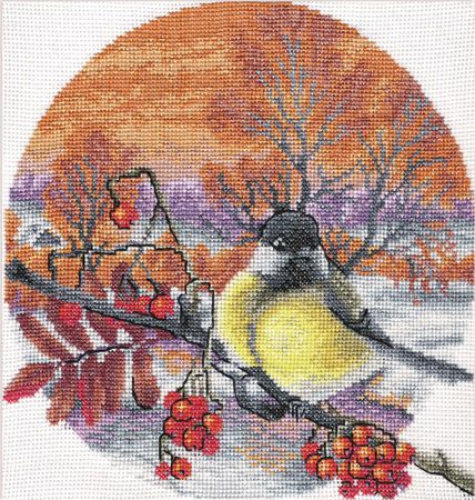  Набор для вышивания крестом PANNA  "Морозный вечер" ПТ-0165