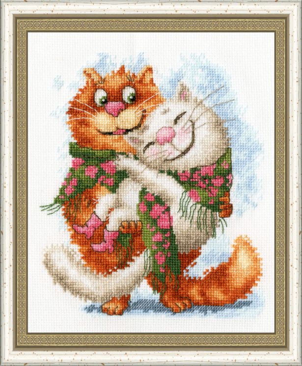 ВК-046 Набор для вышивания Золотое Руно "Киска моя"