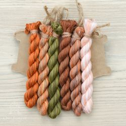 НМул-РыжО-2401 Набор ниток OwlForest для схемы «Рыжая осень» (ПНК им. Кирова) 40 каунт в 1 нить