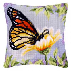PN-0145882 Подушка "Бабочка на цветке" (Vervaco) 