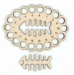 ОР-056 Органайзер Щепка РЫБКА (органайзер + бобинка)