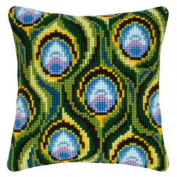 PN-0145969 Подушка "Павлиний хвост"  (Vervaco) 