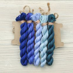 НМул-ПтСч-2322 Набор ниток OwlForest для схемы «Птицы счастья» (ПНК Кирова) 32, 36 каунт в 2 нити или 40 в 1 нить