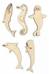 ОР-060 Бобины Щепка МОРСКИЕ ЖИТЕЛИ набор