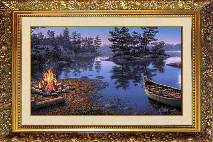 F-161 Алмазная мозаика МИЛАТО "Вечер у костра"