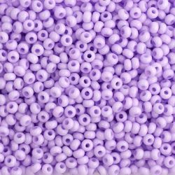 03222 Бисер матовый бело-сиреневый (Preciosa) 