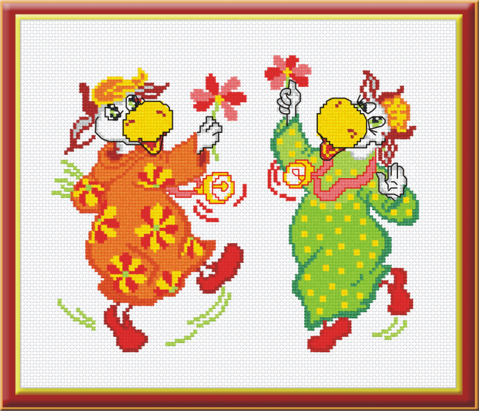 Набор для вышивания крестом ОВЕН "Веселухи" 336