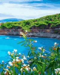 GX36917 Картина по номерам  "Лазурный берег моря" 40х50 см