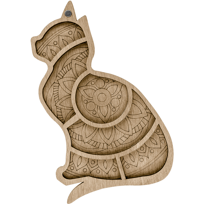 Органайзер для бисера без крышки ВОЛШЕБНАЯ  СТРАНА FLZB-007 11.5*18см, 6 ячеек