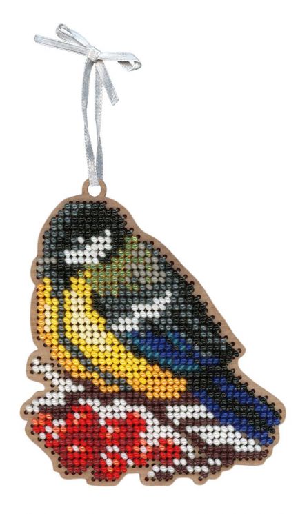 набор для вышивания "Щепка" Ёлочная игрушка. Синица О-071