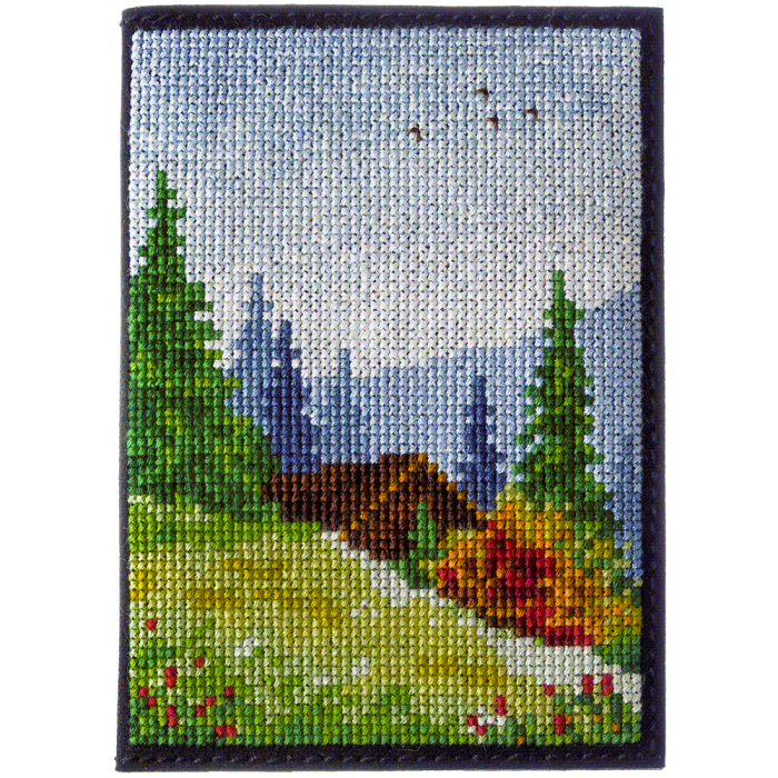 Набор для вышивания нитками на искусственной коже FLHL-046 Волшебная страна