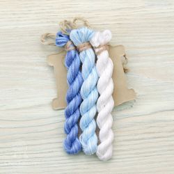 НМул-СКМз-2401 Набор ниток OwlForest для для схемы «Серебряное копытце, Морозные узоры» (ПНК) 40 каунт в 1 нить