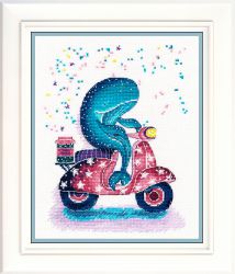 1183 Набор для вышивания ОВЕН "Мотоциклист"