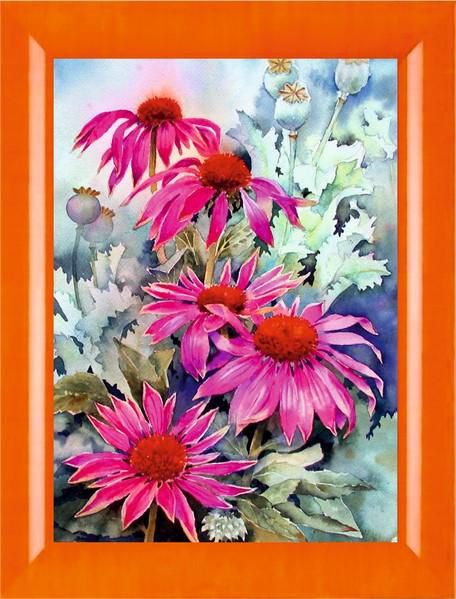 Алмазная мозаика PSP "Эхинацея розовая" N-295