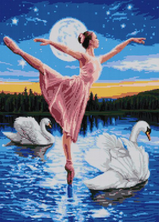  Алмазная мозаика ТМ Наследие "Лебединный танец" АМА2-033
