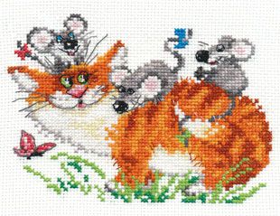 0-83 Набор для вышивания Алиса "Веселая прогулка"