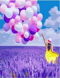 GX34207 Картина по номерам Paintboy "Легкость на полях лаванды"