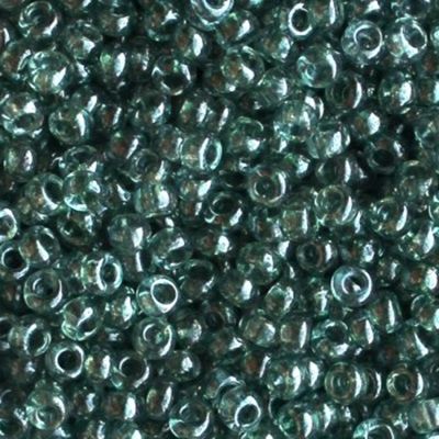 Бисер Preciosa 48055 серо-зеленый прозрачный