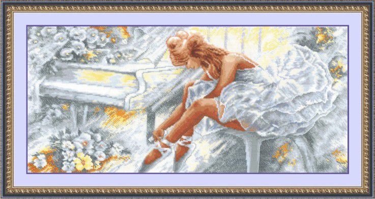 Набор для вышивания крестом СДЕЛАЙ СВОИМИ РУКАМИ "Балерина" Б-12