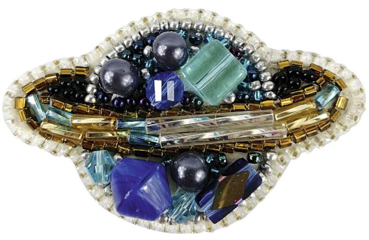 БП-253 Набор для изготовления броши Crystal Art "Планета"