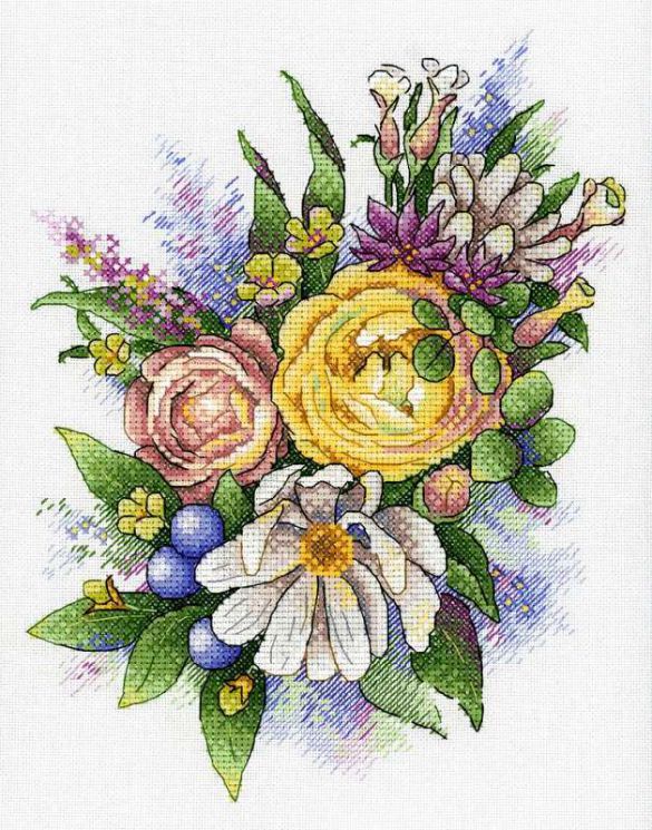 А-039 Набор для вышивания Aquarelle "Весенняя мелодия"