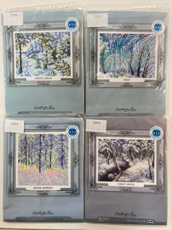 КВ-19 Комплект наборов для вышивания РТО "С210 + С211 + С212 + С213"