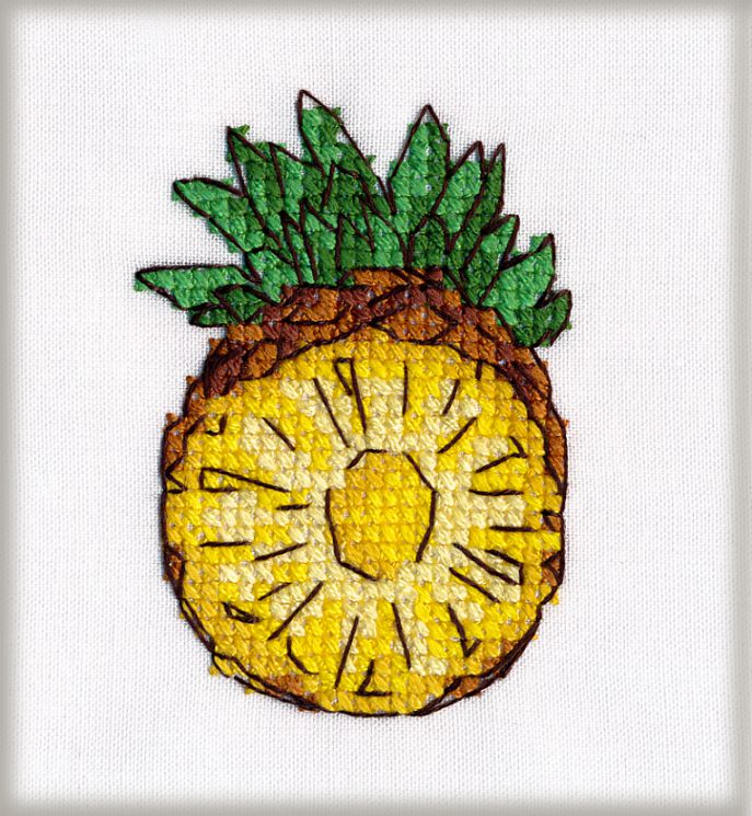 1234 Набор для вышивания ОВЕН "Ананас"