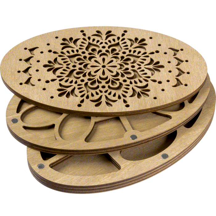 Органайзер для бисера многоярусный ВОЛШЕБНАЯ  СТРАНА FLZB-082 19.5*12*2.5см, 23 ячеек