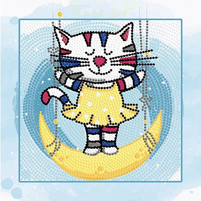 БСА25-112 Алмазная вышивка ТМ Наследие "Цветной котик 1"