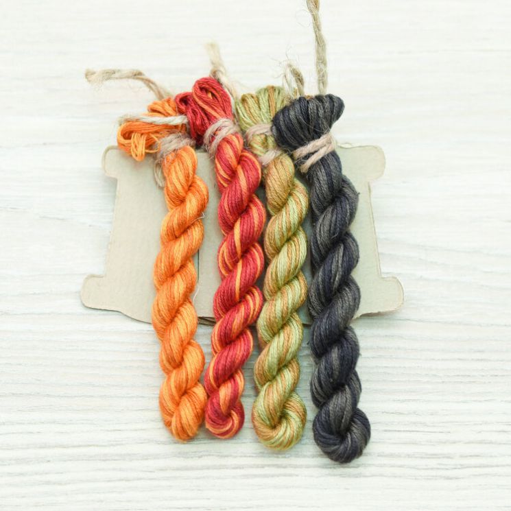 НМул-КарТ-2322 Набор ниток OwlForest для схемы «Карета-тыква» (ПНК)