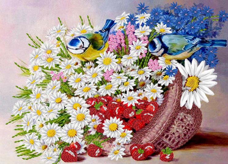 НЛ3-018 Набор для вышивания лентами ТМ Наследие "Летнее вдохновение"