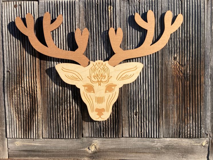 И-003 Подвес "Сказочный олень", 50х35 см