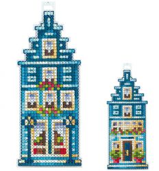 Д-15 Набор для вышивания Сделай своими руками "Домики.Бирюзовый домик" 