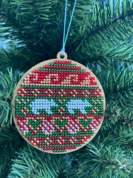 С039-01 Набор для вышивания "Шар Мишкин Новый год" 8,5х8 см