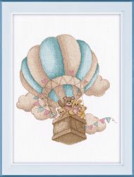1222 Набор для вышивания ОВЕН "На воздушном шаре"