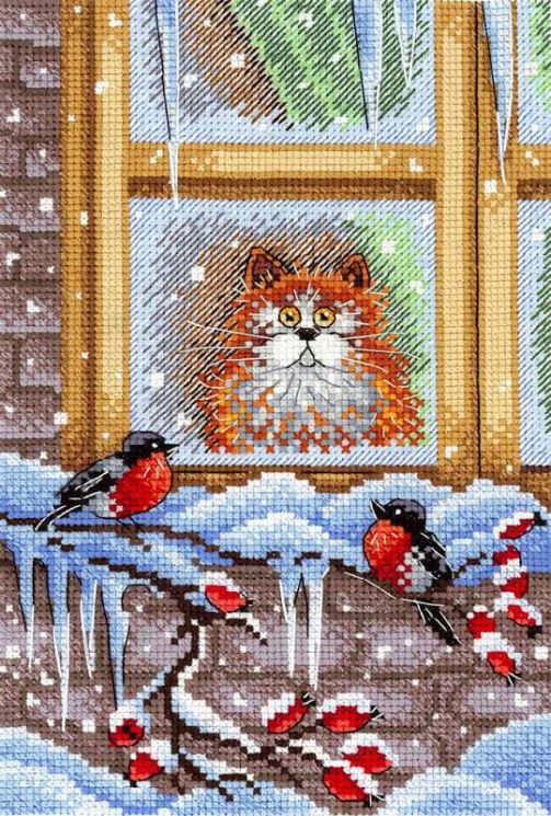 НВ-720 Набор для вышивания М.П.Студия "Смешная троица"